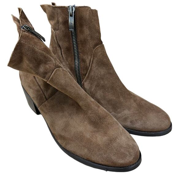 Paul Green NWOB Nicole Tan Soft Suede Western Almond Boot Size 3.5 (US 6) Bootie - Picture 2 of 11